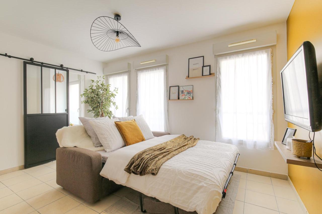 Le Louis D'Or -Acces Facile Gare/Eurexpo/Aeoroport Apartment วีเลอร์บาน ภายนอก รูปภาพ